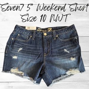 Seven7 brand Weekend Shorts NWT Sz10 5” inseam